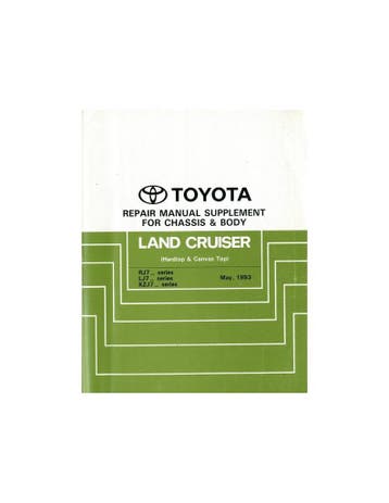 1993 TOYOTA LANDCRUISER CHASSIS & CAROSSERIE