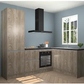 Cantaro Eiken greeploze keuken Guangzhou 124069, Huis en Inrichting, Keuken | Complete keukens, Verzenden, Nieuw