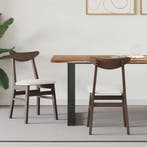 Eettafelstoelen 2 pcs Licht Bruin 42 x 47.5 x 81 cm, Verzenden, Nieuw