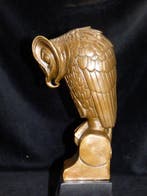 sculptuur, Fraaie bronzen Art Deco UIL - 25 cm - Brons,, Antiek en Kunst