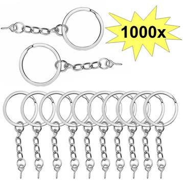 Fako Bijoux - Sleutelringen Met Schroefje - Sleutelhanger, Verzenden, Nieuw