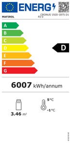 Combisteel Wandkoeling | JAMIE | Zwart | +2°C/+4°C | Geforce, Ophalen of Verzenden, Nieuw