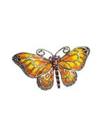Zonder minimumprijs - Broche Zilver - 0.55ct. tw. Robijn -