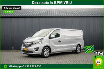 Opel Vivaro L2H1 | 146 PK | 3-Zits | Camera | Cruise | Airco, Stof, Gebruikt, Zilver of Grijs, Lease