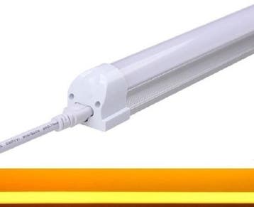 TL LED Buis Geel - 18 Watt  - 120 cm - Met Armatuur, Huis en Inrichting, Lampen | Plafondlampen, Ophalen of Verzenden, Nieuw, Overige materialen