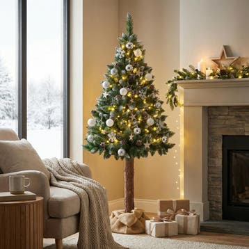 Kunstkerstboom 160cm | Houten Stam | Nieuw | OP=OP, Ophalen of Verzenden, Nieuw