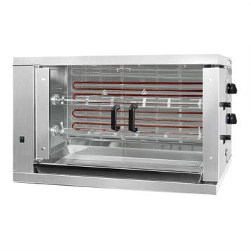 GGM Gastro | Elektrische kippengrill roterend - 6,6kW - 2 |, Verzenden, Nieuw in verpakking, Fornuis, Frituur en Grillen