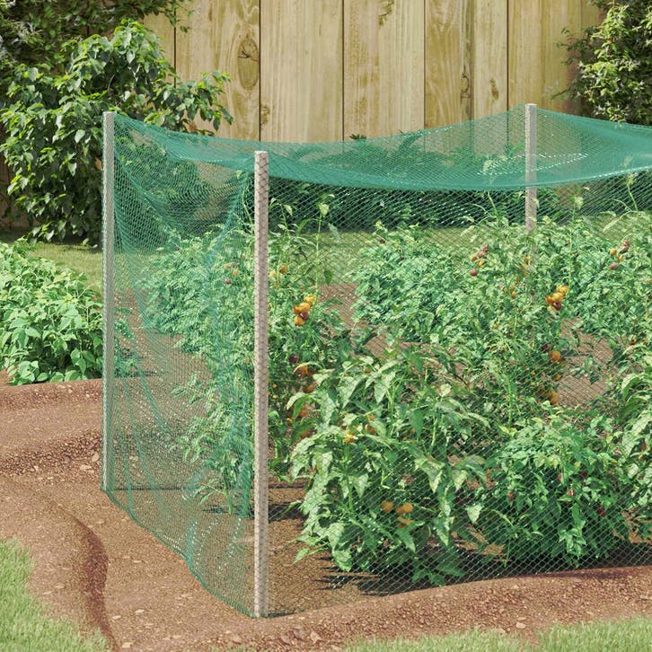 vidaXL Vogel Beschermnet Groen 2 x 10 m Polyetheen, Tuin en Terras, Aarde en Mest, Verzenden