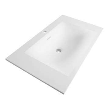 Brauer Glacier Wastafel - 80 cm - met 1 Spoelbak en 1, Ophalen of Verzenden, Nieuw