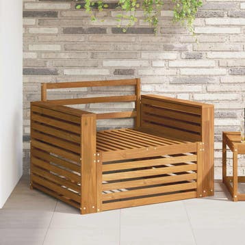 vidaXL 2 st Tuinbank Naturel, Tuin en Terras, Verzenden, Nieuw, 2 zitplaatsen
