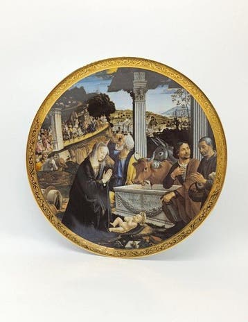 Limoges - Schotel - Porselein - Aanbidding der Wijzen