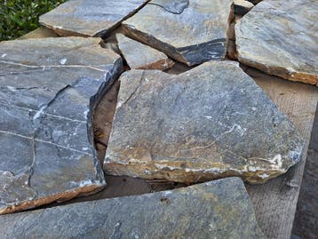 flagstones tuintegels Kavala Blue dikformaat € 43,95 p/m2, Nieuw, Kwartsiet, Overige typen