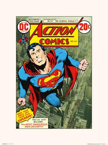 Kunstdruk DC Comics - Action Comics 419 30x40cm, Verzenden, Nieuw