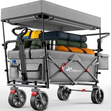 TRESKO® Bolderkar - Opvouwbaar - Bolderwagen - Grijs •, Caravans en Kamperen, Verzenden, Zo goed als nieuw