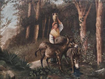 Escuela Impresionista Europea (XX) - Pastora y sus asnos