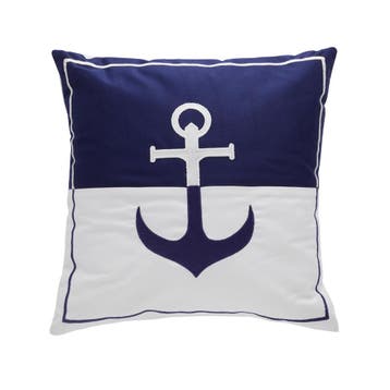 Bootkussen Santorini Navy - Wit 40x40 Set - 2 Stuks, Watersport en Boten, Bootonderdelen, Ophalen of Verzenden, Nieuw