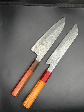 Keukenmes - Japanse mes , Maatwerk handgemaakt koksmes
