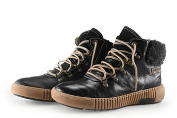 Josef Seibel Veterboots in maat 39 Zwart, Kleding | Dames, Schoenen, Verzenden, Zwart, Overige typen, Zo goed als nieuw