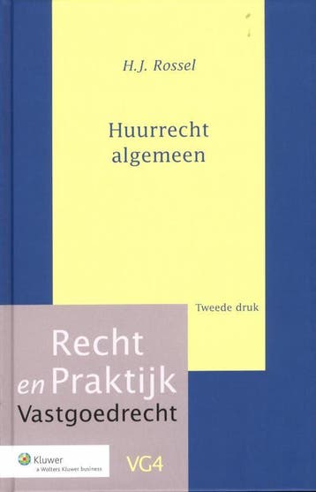 Huurrecht Algemeen | H.J. Rossel | Nieuw, Ophalen of Verzenden, Nieuw, H.J. Rossel