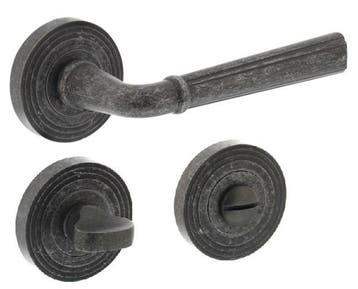 Intersteel deurklink Bellevue op rozet met WC-sluiting oud, Verzenden, Nieuw