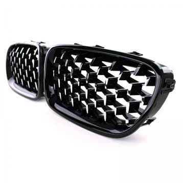 Grill Nieren BMW F10/11 Exclusive Gloss Black Chroom 10-17, Auto-onderdelen, Ophalen of Verzenden, Nieuw