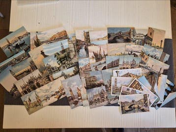 Italië - Stad en Landschap - Venetië - Ansichtkaart album, Gelopen