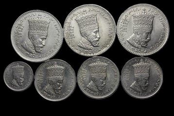 Ethiopië. 1923/1931 lote mixto 10, 25 y 50 matonas (7