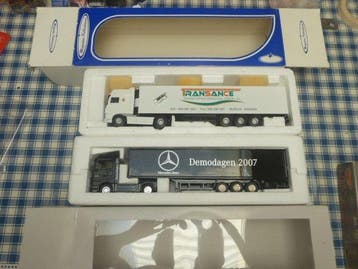 NZG , PUBLIGAMA 1:50 - Modelauto (2) - Mercedes-Benz / Daf ., Nieuw