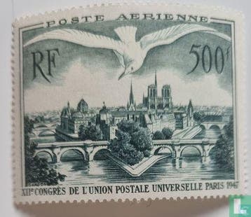 Frankrijk - 12e UPU congres - 1947, Verzenden, Postfris