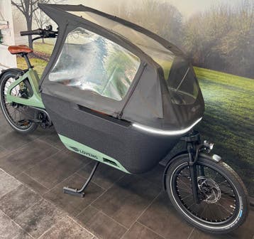 Als Nieuwe Lovens Explorer Bakfiets met Riem en Regenhuif, Ophalen of Verzenden, Zo goed als nieuw, 50 km per accu of meer, Overige merken