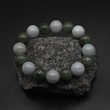 NGTC-gecertificeerde natuurlijke jadeiet-armband -
