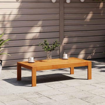 vidaXL Tuintafel 100x50x27 cm massief acaciahout, Tuin en Terras, Verzenden, Nieuw, Hardhout