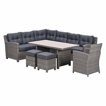 Garden Impressions Jaru lounge dining set 6-delig links -, Verzenden, Nieuw