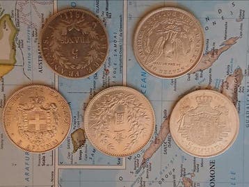 Wereld. Nice collection of silver coins (Zonder