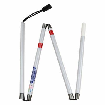 Herkenningsstok opvouwbaar in 4 delen - lengte 95 cm, Diversen, Ophalen of Verzenden, Nieuw