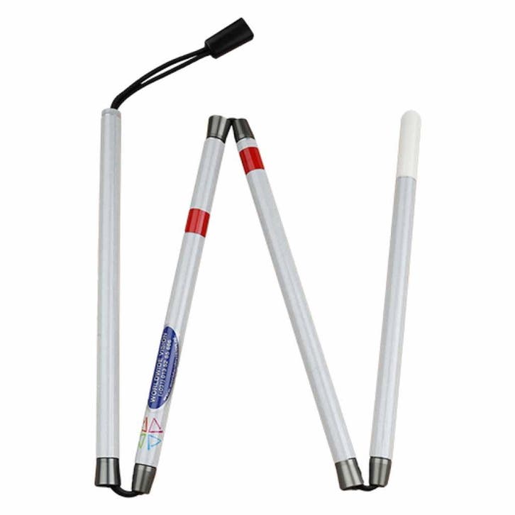 Herkenningsstok opvouwbaar in 4 delen - lengte 95 cm, Diversen, Braces, Nieuw, Ophalen of Verzenden