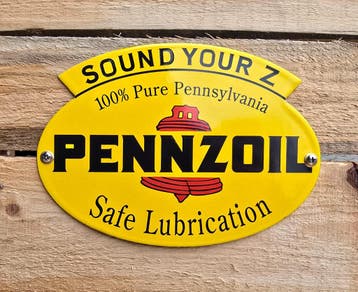 Pennzoil Sound your Z emaille bord, Verzenden, Nieuw