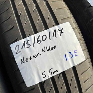 2 x Nexen 215-60-17 Zomerbanden 5,5mm, 17 inch, Ophalen of Verzenden, Band(en), Personenwagen