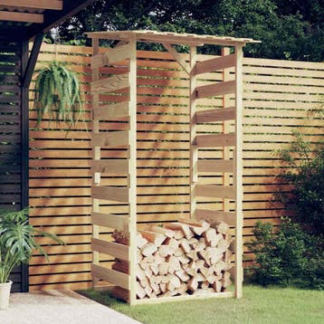 vidaXL Pergola met dak 100x90x200 cm geïmpregneerd, Verzenden, Nieuw