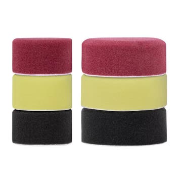 2dekans | VONROC Polijstpads Set – 6-delig | Ø50 & 75 mm |, Ophalen of Verzenden, Zo goed als nieuw