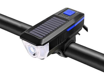 FlinQ Solar Fietsverlichting - Oplaadbare USB Led Fietslamp, Verzenden, Nieuw