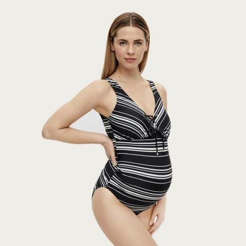 Mamalicious ZwangerschapsBadpak / PositieBadpak Mlava Stripe, Verzenden, Nieuw