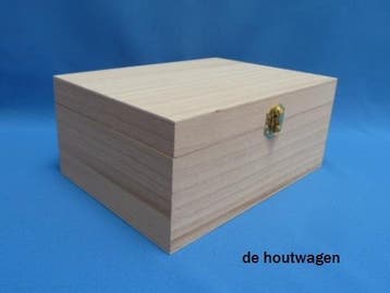 houten kistje A5 model met scharnier of losse deksel, Minder dan 50 cm, Minder dan 50 cm, Ophalen of Verzenden, Nieuw