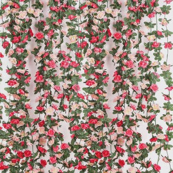 250cm Kunst Rozen Slir met Bladeren - Decoratieve Slir voor, Verzenden, Nieuw
