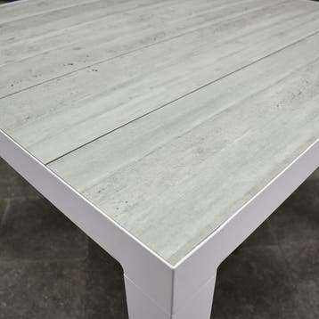 Fresno dining tuintafel 100x100xH74 cm wit keramiek, Ophalen of Verzenden, Nieuw