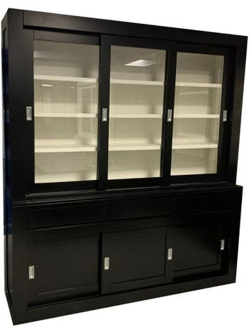Buffetkast zwart – wit Enschede 200cm soft close, Ophalen of Verzenden, Nieuw