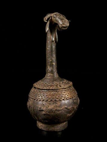 Ram bronzen vat - Dogon - Mali
