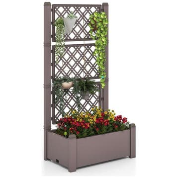 Trendmix Plantenbak met Traliewerk – 76×45×150 cm –, Ophalen of Verzenden, Nieuw