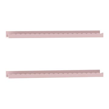 Wandplankenset Vestnes 2-delig 60x10x5 cm roze [en.casa], Verzenden, Nieuw