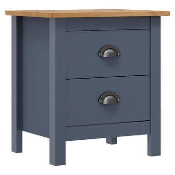 vidaXL Nachtkastje Hill 46x35x49,5 cm massief grenenhout, Verzenden, Nieuw, 45 tot 65 cm, Minder dan 55 cm